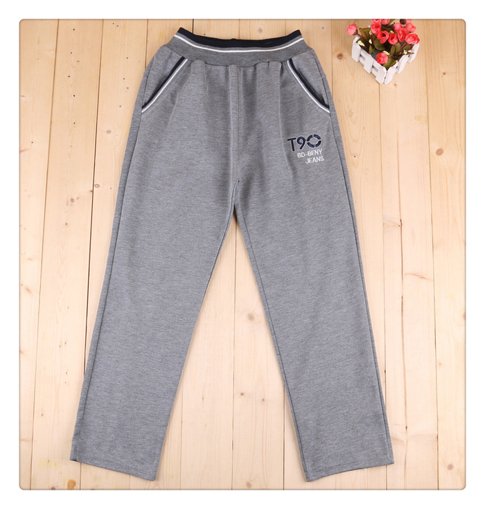 2017 new autumn and winter children's sweat pants warm pants plus velvet trousers