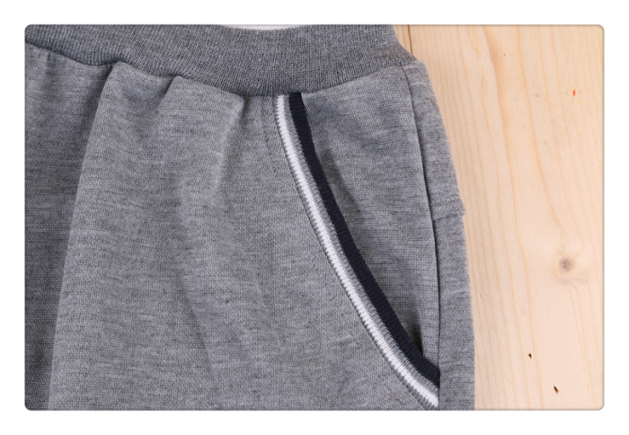 2017 new autumn and winter children's sweat pants warm pants plus velvet trousers