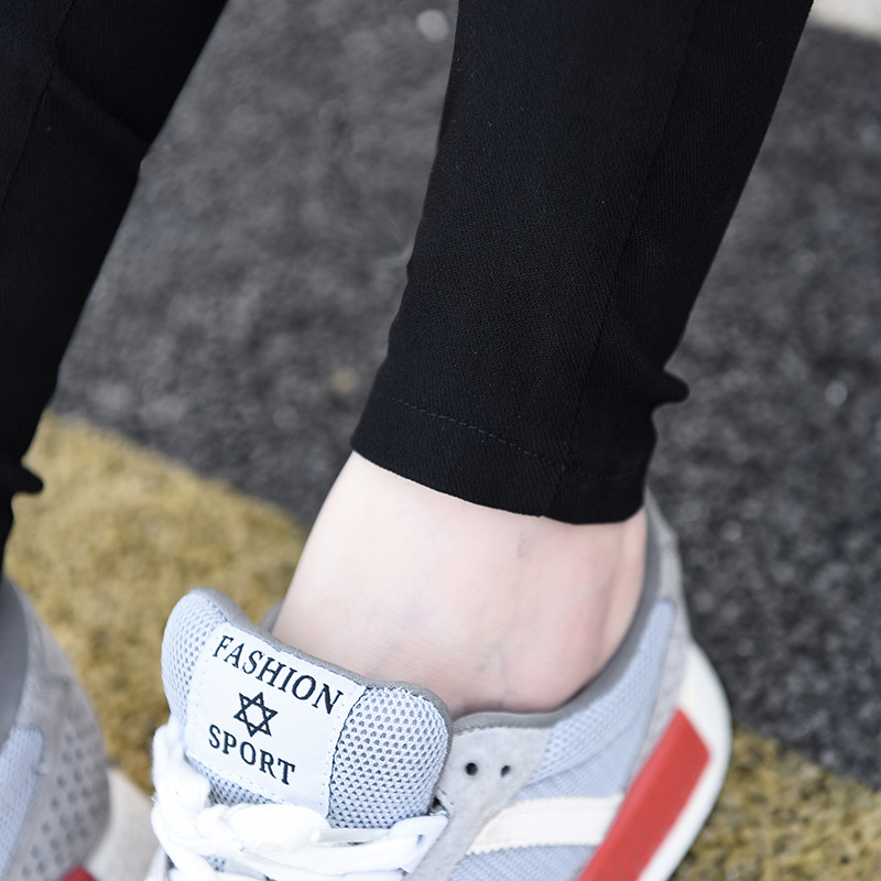 2021 Spring/Summer New Women&#039;s Pants Black Leggings Women&#039;s Outer Wear Slim Stretch Tappered Pencil Pants plus Size Women&#039;s Trousers