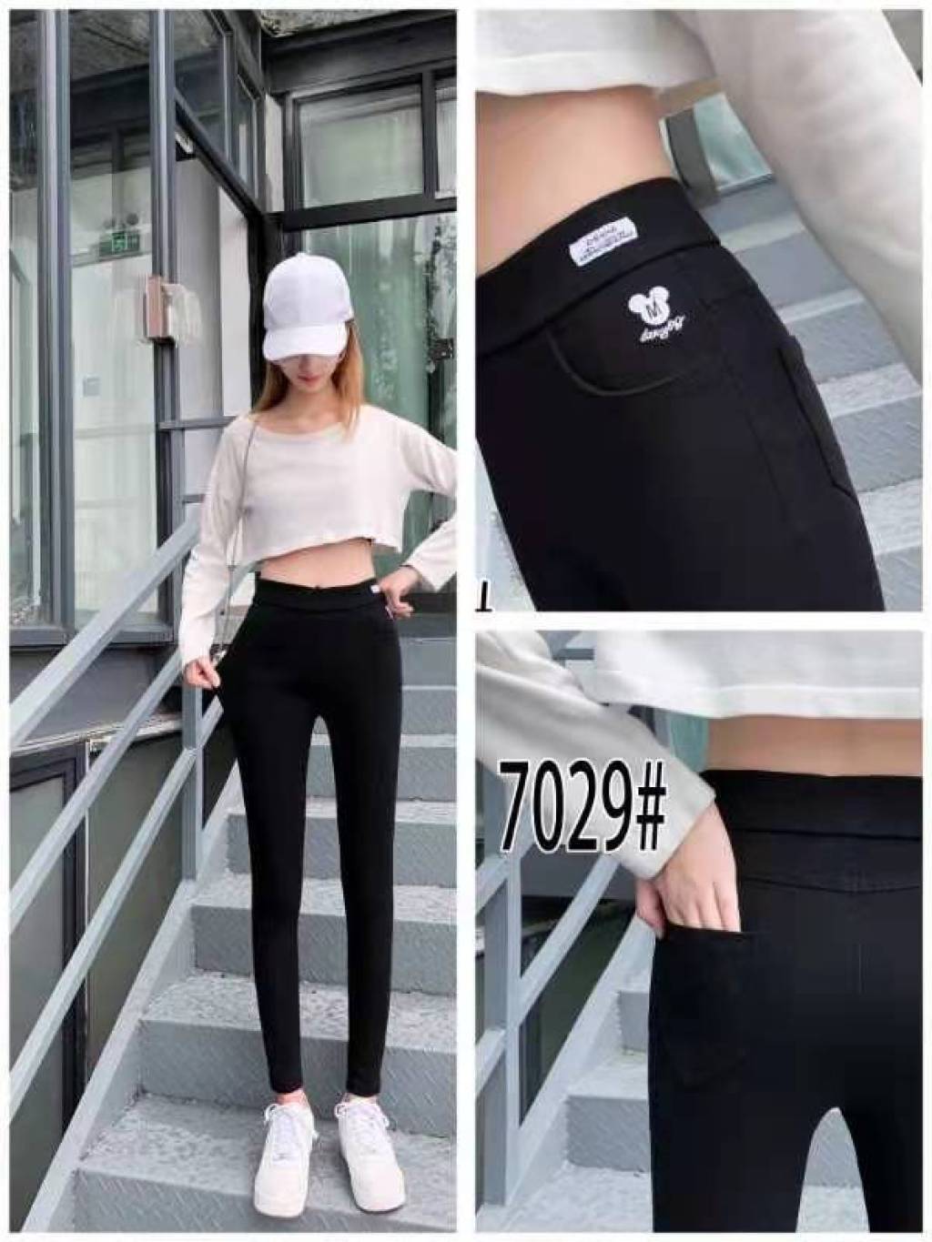 2021 Spring and Autumn New Women's Pants Black Leggings Women's Outer Wear Slim Stretch Tappered Pencil Pants plus Size Women's Trousers