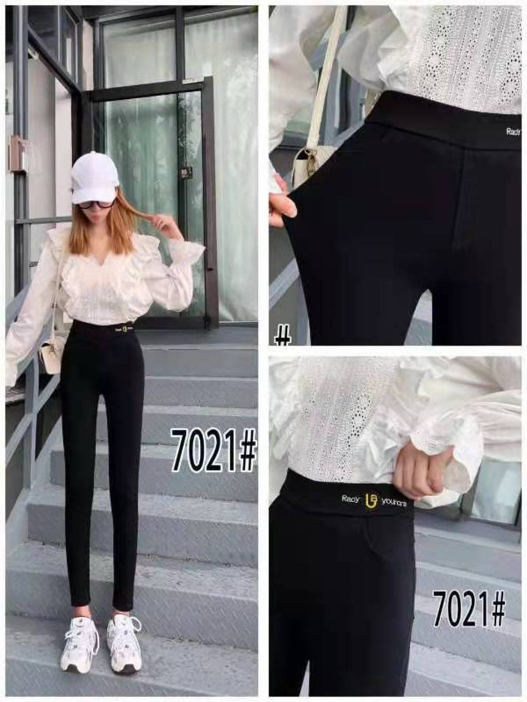 2021 Spring and Autumn New Women's Pants Black Leggings Women's Outer Wear Slim Stretch Tappered Pencil Pants plus Size Women's Trousers