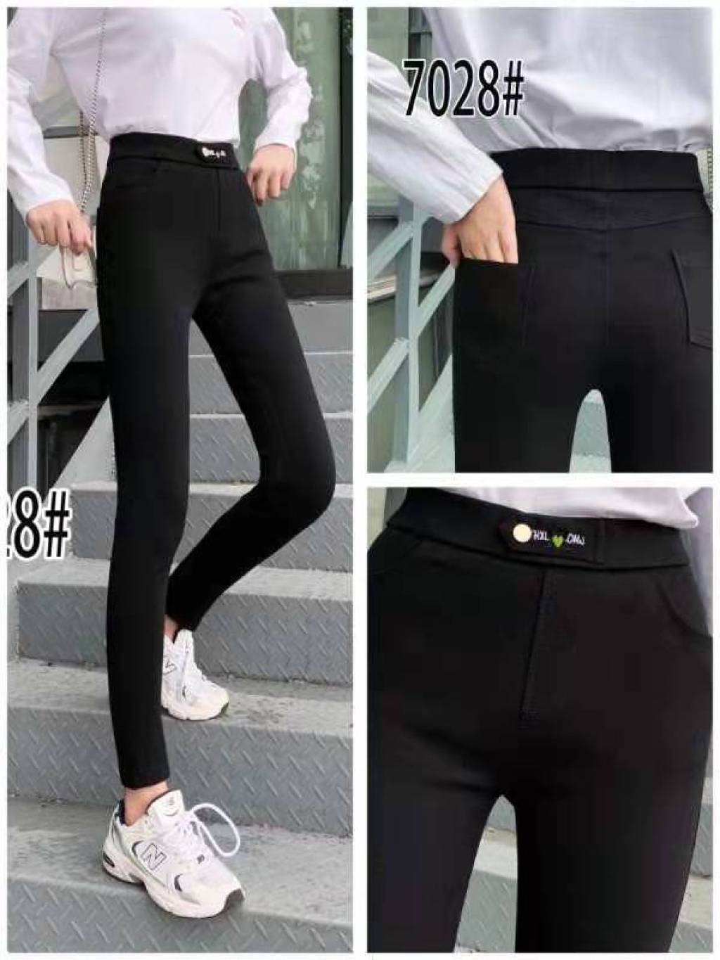 2021 Spring and Autumn New Women's Pants Black Leggings Women's Outer Wear Slim Stretch Tappered Pencil Pants plus Size Women's Trousers
