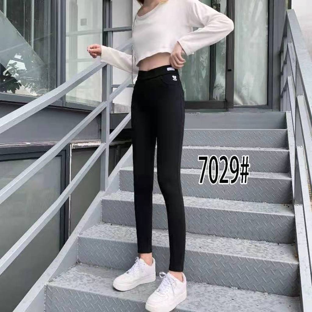 2021 Spring and Autumn New Women's Pants Black Leggings Women's Outer Wear Slim Stretch Tappered Pencil Pants plus Size Women's Trousers