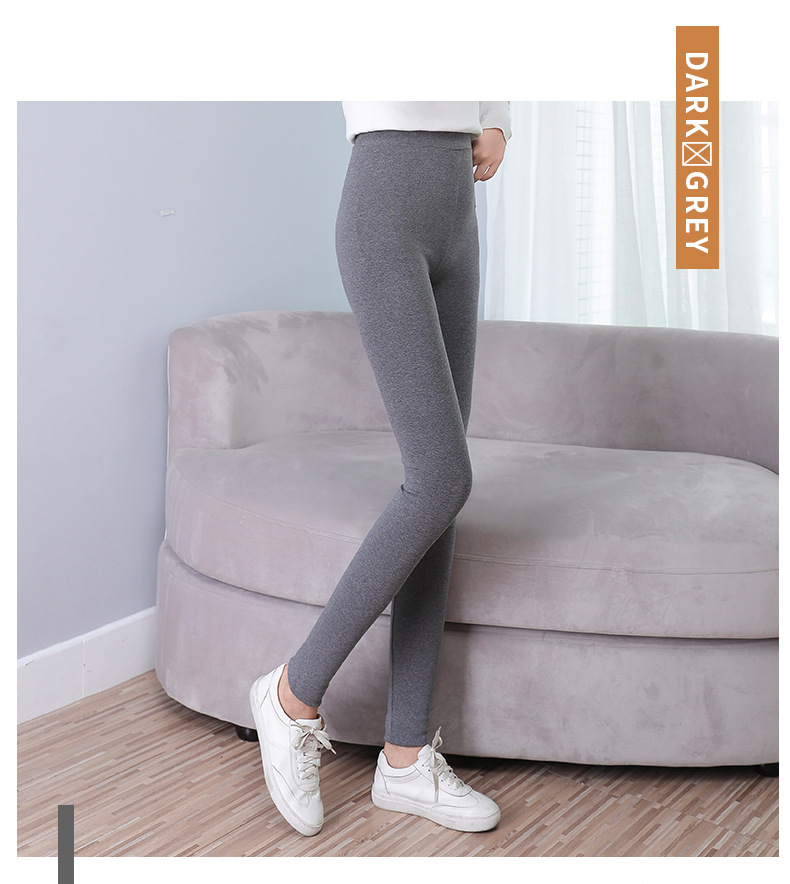 New High Waist Leggings Large Size Skinny Pants Pencil Pants Women's Outer Cropped Pants Fleece-Lined Thickened Winter New High Waist Leggings Large Size Skinny Pants Pencil Pants Women's Outer Cropped Pants Fleece-Lined Thickened Winter