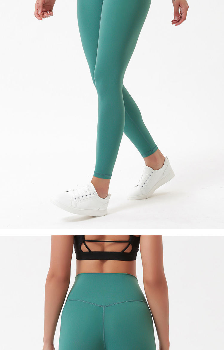 Lulu New Women's Nude Feel Double-Sided Sanding Skin Peach Hip High Waist Hip Lift Women's Fitness Yoga Ninth Pants Lulu New Women's Nude Feel Double-Sided Sanding Skin Peach Hip High Waist Hip Lift Women's Fitness Yoga Ninth Pants