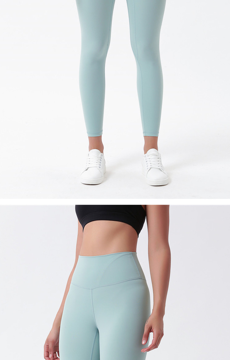 Lulu Same Style Amazon Women's Yoga Clothes Brushed Inner Pocket Nude Feel High Waist Hip Lift Peach Yoga Ninth Pants Lulu Same Style Amazon Women's Yoga Clothes Brushed Inner Pocket Nude Feel High Waist Hip Lift Peach Yoga Ninth Pants