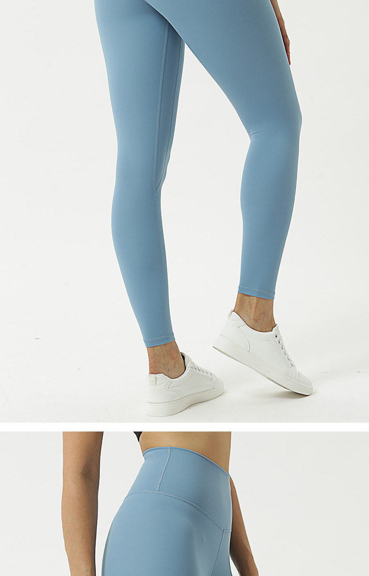 Lulu Same Style Amazon Women's Yoga Clothes Brushed Inner Pocket Nude Feel High Waist Hip Lift Peach Yoga Ninth Pants Lulu Same Style Amazon Women's Yoga Clothes Brushed Inner Pocket Nude Feel High Waist Hip Lift Peach Yoga Ninth Pants