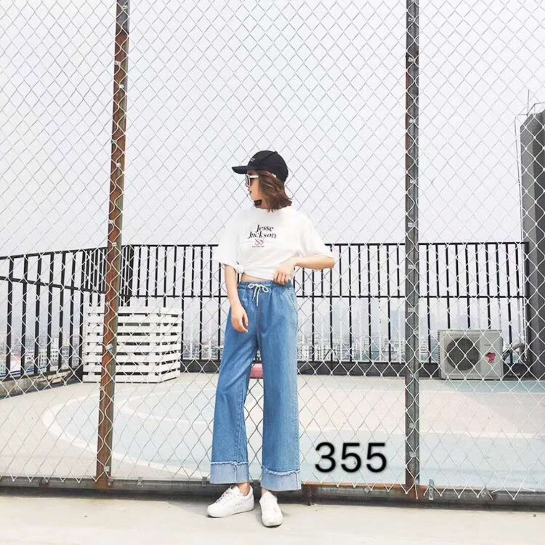 High waist wide leg jeans new style baggy slim cropped trousers with flared horns and wide legs High waist wide leg jeans new style baggy slim cropped trousers with flared horns and wide legs
