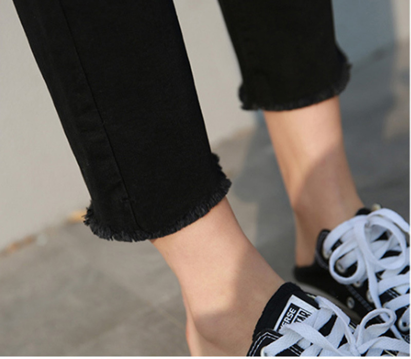 Black Jeans Women's Spring Small Straight Pants 2020 New High Waist All-Matching Loose Slimming Cropped Trousers Black Jeans Women's Spring Small Straight Pants 2020 New High Waist All-Matching Loose Slimming Cropped Trousers