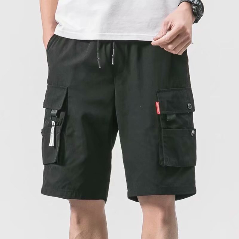 2022 Cross-Border Large Size Shorts Men&#039;s Summer Loose Five-Point Outer Wear Cropped Trousers Leisure Cargo Sports Pants Men