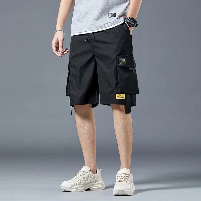 2022 Cross-Border Large Size Shorts Men&#039;s Summer Loose Five-Point Outer Wear Cropped Trousers Leisure Cargo Sports Pants Men