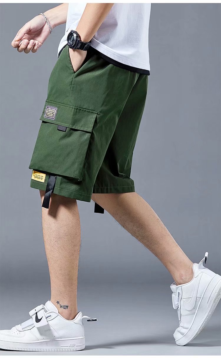 2022 Cross-Border Large Size Shorts Men's Summer Loose Five-Point Outer Wear Cropped Trousers Leisure Cargo Sports Pants Men 2022 Cross-Border Large Size Shorts Men's Summer Loose Five-Point Outer Wear Cropped Trousers Leisure Cargo Sports Pants Men