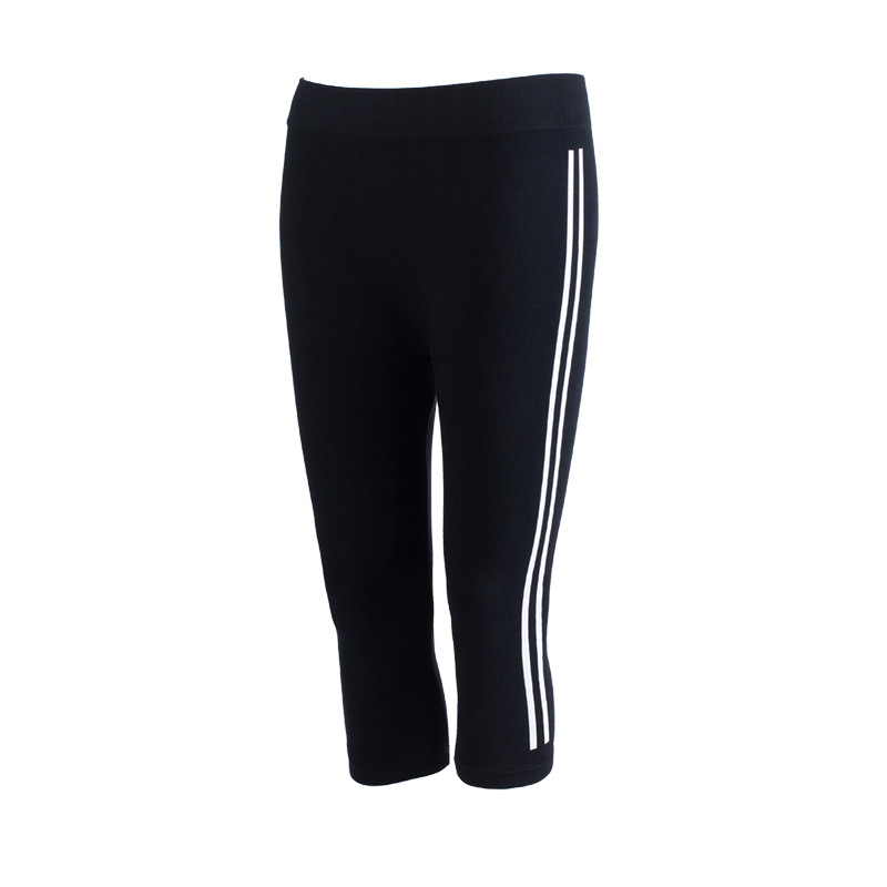 New Korean Style Yoga Sports Fall plus Size Leggings Summer and Autumn Breathable Slim Fit Slimming Hip Raise Printed Cropped Trousers