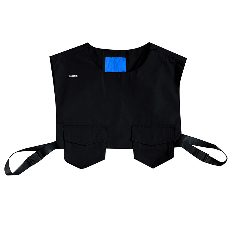 Spring and Autumn New Men&#039;s Wear Workwear Hong Kong Style Solid Color Sports Ins Waistcoat Tactical Vest Vest Loose