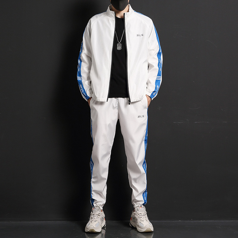 2021 Spring New Leisure Sports Suit Two-Piece Men&#039;s Clothing Men Leisure Set Korean Hipster  Sports wear