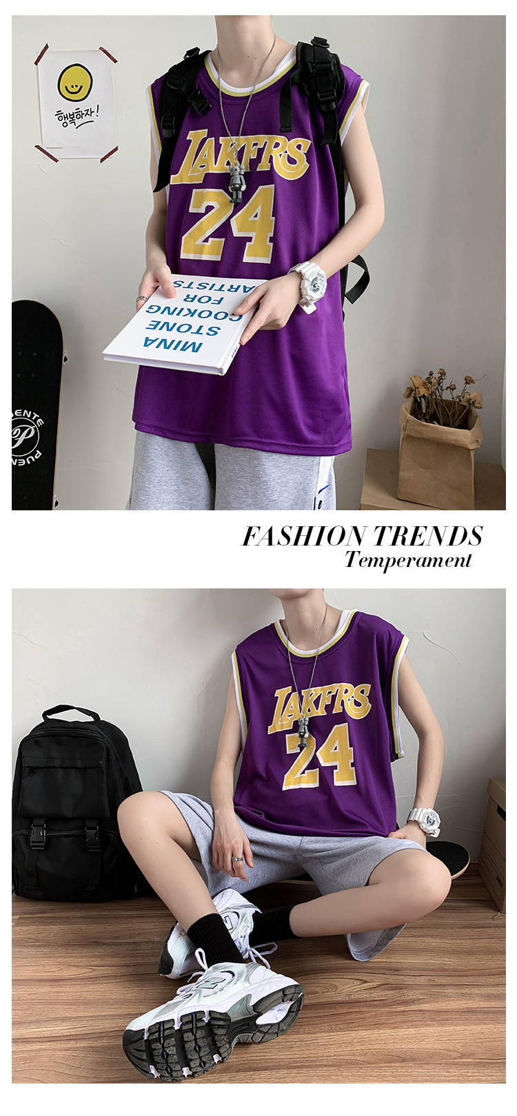 Brand Short Sleeve Tshirt Vest Men's Loose Student Sports Basketball Jersey Outer Wear Waistcoat Sleeveless Tshirt Brand Short Sleeve Tshirt Vest Men's Loose Student Sports Basketball Jersey Outer Wear Waistcoat Sleeveless Tshirt