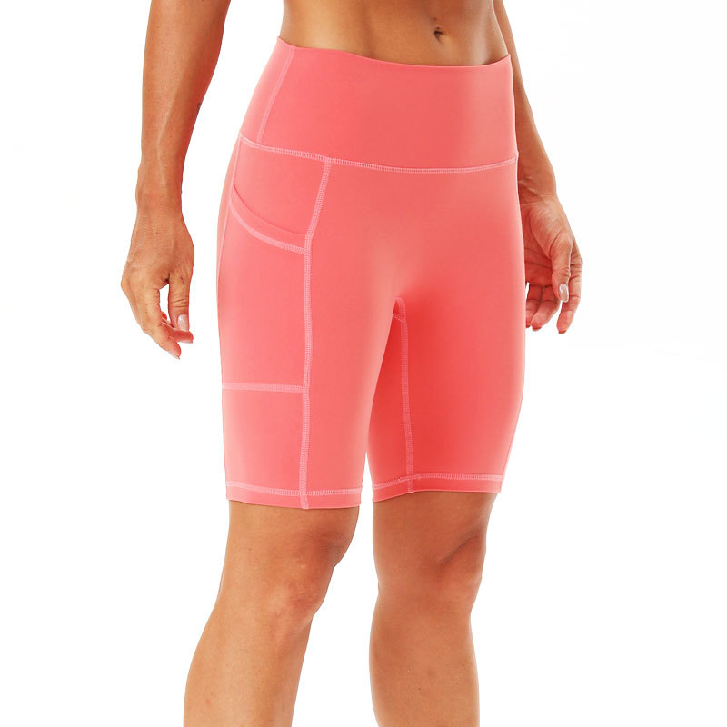 Fitness Shorts for Women High Waist Peach Hip Raise Skinny Outer Wear Quick-Drying Sports Yoga Pants Sexy Anti-Emptied Running Pants