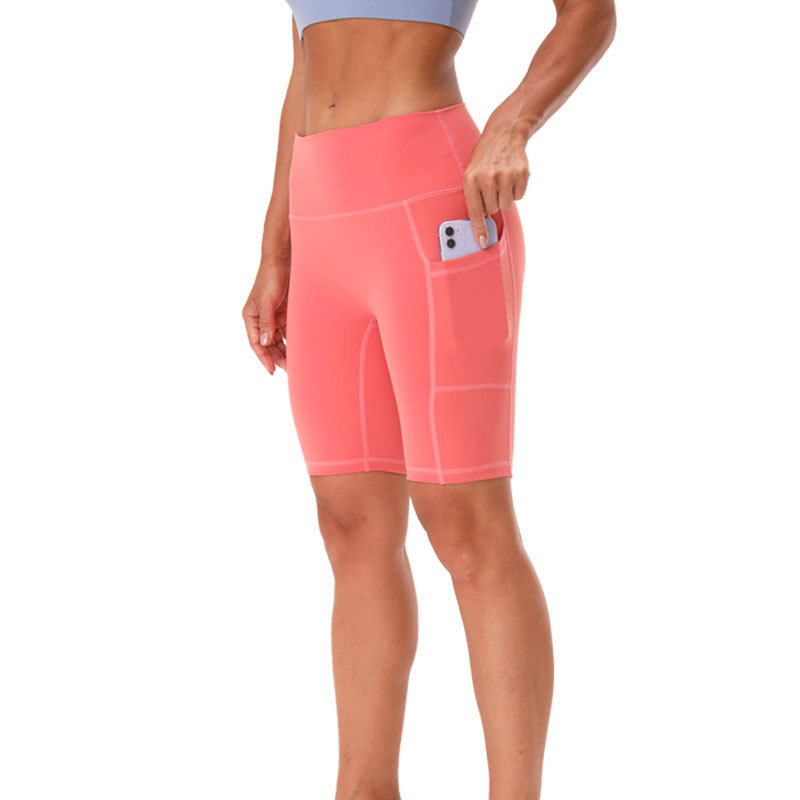 Fitness Shorts for Women High Waist Peach Hip Raise Skinny Outer Wear Quick-Drying Sports Yoga Pants Sexy Anti-Emptied Running Pants