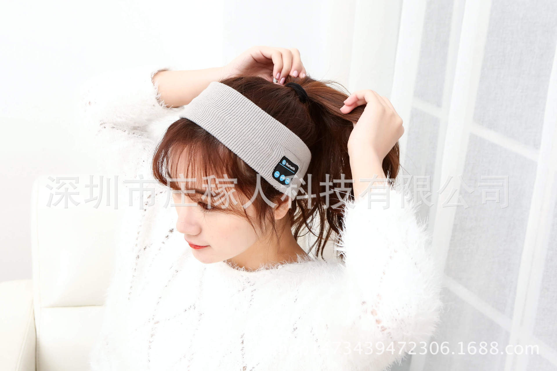 CrossBorder ECommerce Bluetooth Sports Headband Head Wear Bluetooth Cap Knitted Headband Music Headscarf Head Wear