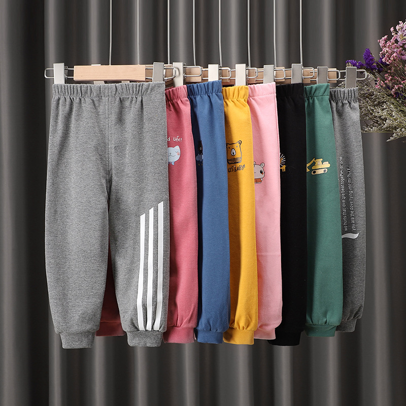 Children&#039;s Cotton Pants Girls&#039; Boys&#039; Pants Spring and Autumn Trousers Baby Boy Casual Pants Baby Girl Leggings