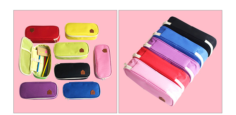 Creative Pencil Bag Stationery Box Canvas Oxford Cloth Printed Logo Pencil Case Large Capacity Children's Pencil Case Customization Creative Pencil Bag Stationery Box Canvas Oxford Cloth Printed Logo Pencil Case Large Capacity Children's Pencil Case Customization