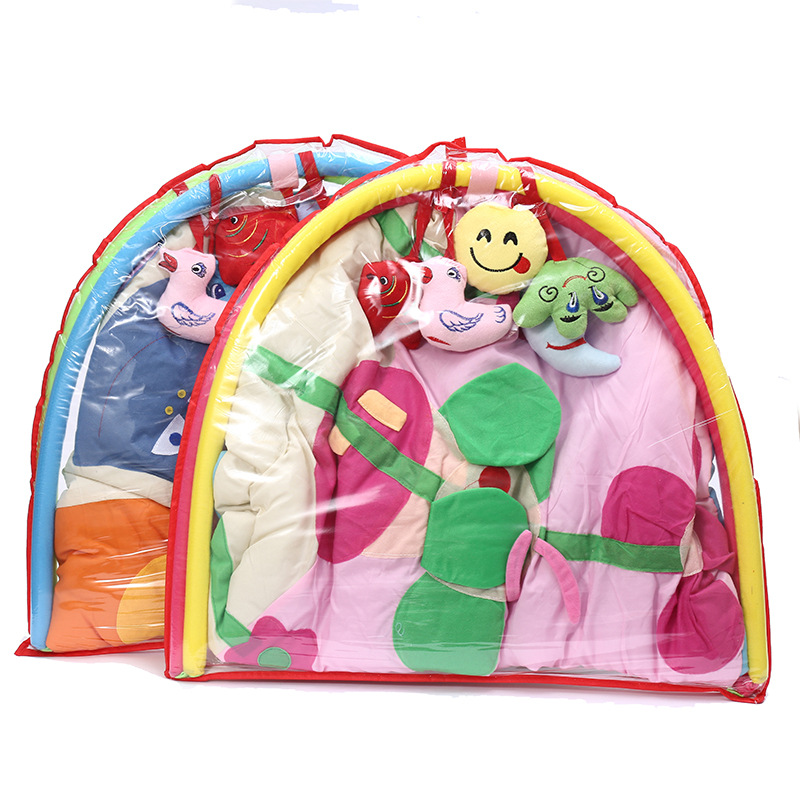 Infant Fun Game Mat Hanging Animal Doll Pendant Smiling Face Yi Children's Toy Anime Cloth Cushion
