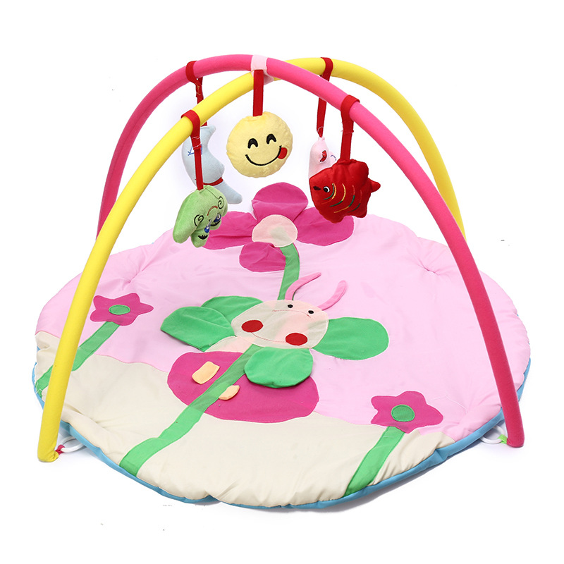 Infant Fun Game Mat Hanging Animal Doll Pendant Smiling Face Yi Children's Toy Anime Cloth Cushion