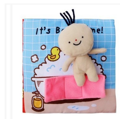 early education educational cloth book 013 years old children enlightenment toilet bath book sound paper tear not broken