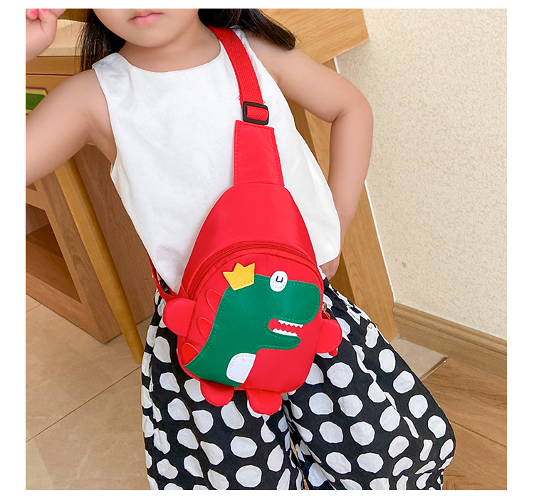 2020 Autumn and Winter New Cartoon Cute Little Dinosaur Chest Bag Nylon Cloth Children's Satchel Personality Fashion 2020 Autumn and Winter New Cartoon Cute Little Dinosaur Chest Bag Nylon Cloth Children's Satchel Personality Fashion