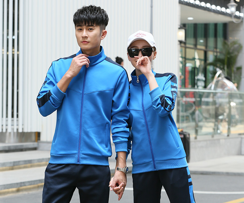 Sports Suit Men's Spring and Autumn Women's Long-Sleeved Running Sportswear Couple Outdoor Casual Youth Two-Piece Suit Group Clothes Sports Suit Men's Spring and Autumn Women's Long-Sleeved Running Sportswear Couple Outdoor Casual Youth Two-Piece Suit Group Clothes