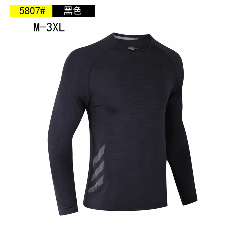 Men&#039;s Long-Sleeved Autumn Fitness Sportswear Moisture Wicking Speed Ice Silk Dry Yoga Clothes Exercise Running Outfit