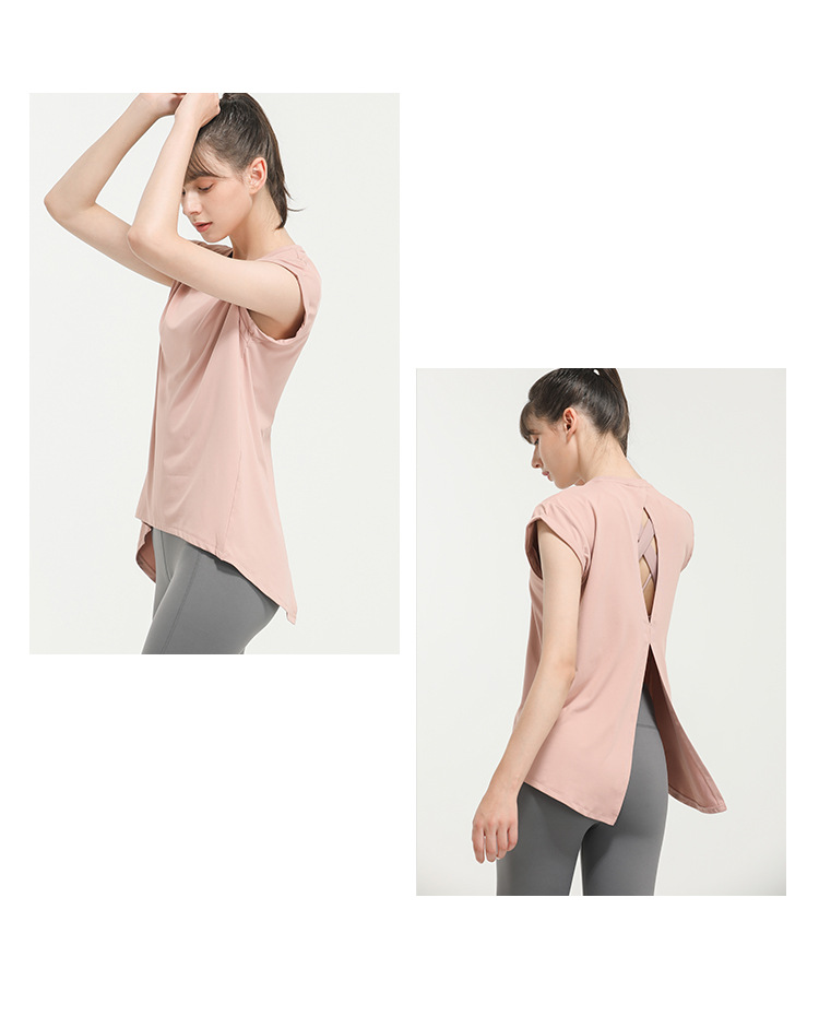 Lulu New Elegant Quick-Drying Sportswear T-shirt Fashion Yoga Clothes Sexy Beauty Back Top Internet Celebrity Workout Clothes Women Lulu New Elegant Quick-Drying Sportswear T-shirt Fashion Yoga Clothes Sexy Beauty Back Top Internet Celebrity Workout Clothes Women