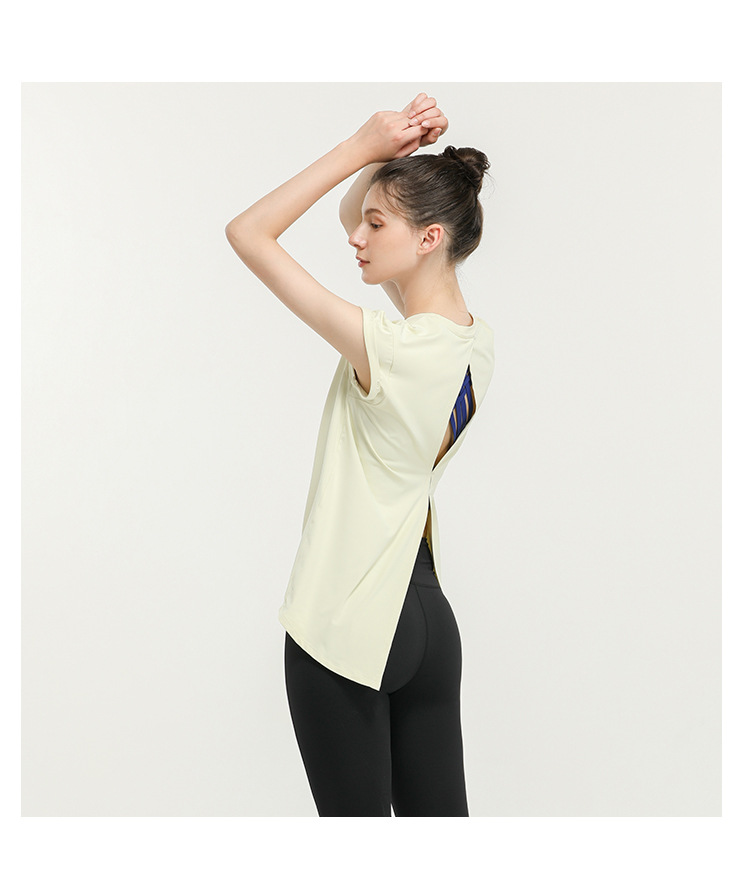 Lulu New Elegant Quick-Drying Sportswear T-shirt Fashion Yoga Clothes Sexy Beauty Back Top Internet Celebrity Workout Clothes Women Lulu New Elegant Quick-Drying Sportswear T-shirt Fashion Yoga Clothes Sexy Beauty Back Top Internet Celebrity Workout Clothes Women