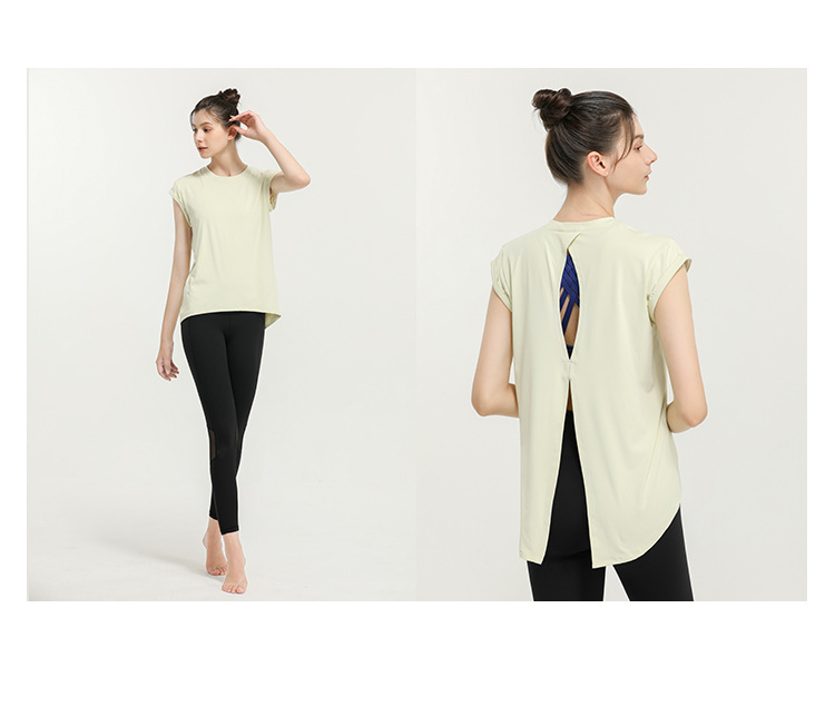 Lulu New Elegant Quick-Drying Sportswear T-shirt Fashion Yoga Clothes Sexy Beauty Back Top Internet Celebrity Workout Clothes Women Lulu New Elegant Quick-Drying Sportswear T-shirt Fashion Yoga Clothes Sexy Beauty Back Top Internet Celebrity Workout Clothes Women