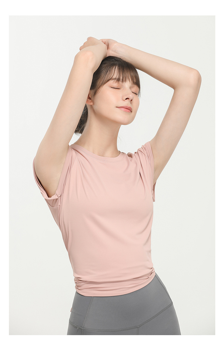 Lulu New Elegant Quick-Drying Sportswear T-shirt Fashion Yoga Clothes Sexy Beauty Back Top Internet Celebrity Workout Clothes Women Lulu New Elegant Quick-Drying Sportswear T-shirt Fashion Yoga Clothes Sexy Beauty Back Top Internet Celebrity Workout Clothes Women