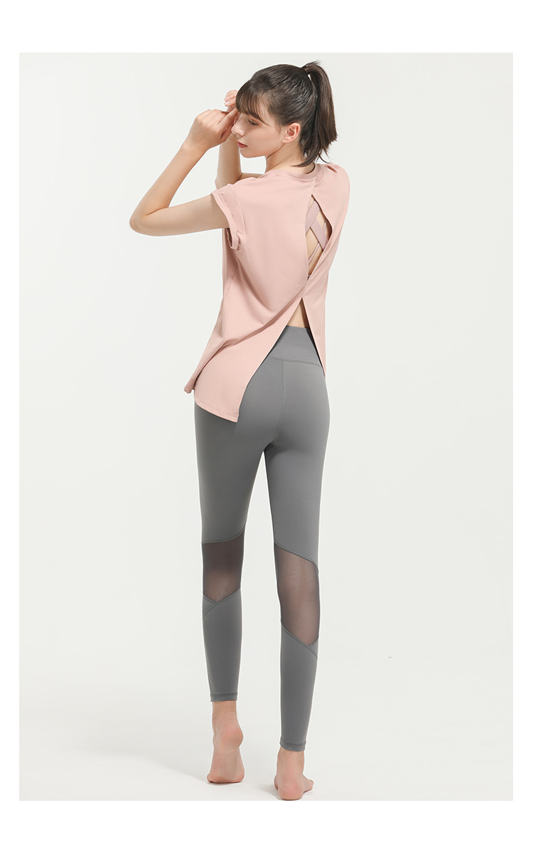 Lulu New Elegant Quick-Drying Sportswear T-shirt Fashion Yoga Clothes Sexy Beauty Back Top Internet Celebrity Workout Clothes Women Lulu New Elegant Quick-Drying Sportswear T-shirt Fashion Yoga Clothes Sexy Beauty Back Top Internet Celebrity Workout Clothes Women