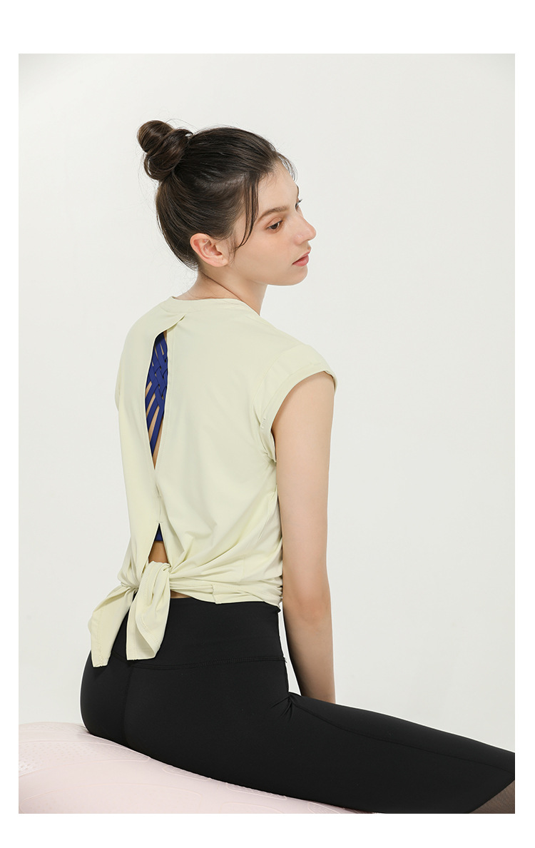 Lulu New Elegant Quick-Drying Sportswear T-shirt Fashion Yoga Clothes Sexy Beauty Back Top Internet Celebrity Workout Clothes Women Lulu New Elegant Quick-Drying Sportswear T-shirt Fashion Yoga Clothes Sexy Beauty Back Top Internet Celebrity Workout Clothes Women