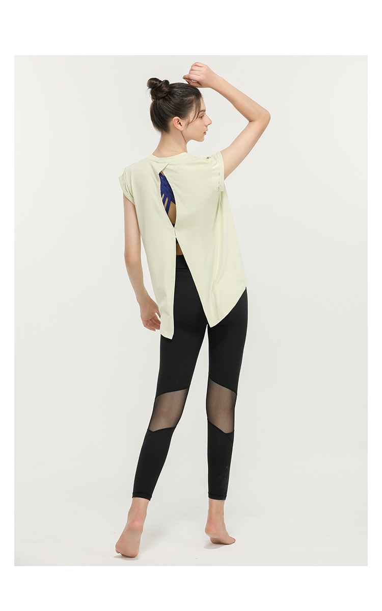 Lulu New Elegant Quick-Drying Sportswear T-shirt Fashion Yoga Clothes Sexy Beauty Back Top Internet Celebrity Workout Clothes Women Lulu New Elegant Quick-Drying Sportswear T-shirt Fashion Yoga Clothes Sexy Beauty Back Top Internet Celebrity Workout Clothes Women