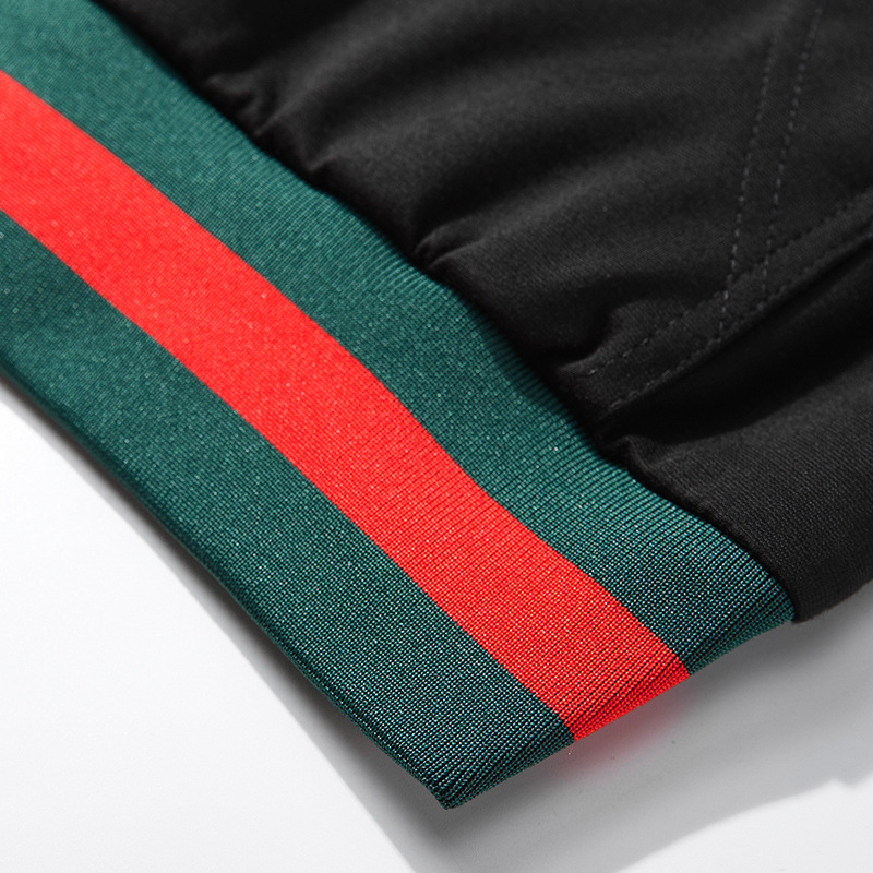 Autumn and Winter New Sports Casual Suit Men&#039;s Stand Collar Cardigan Sweater Trousers Two-Piece Suit Trendy Dad Wear Sportswear
