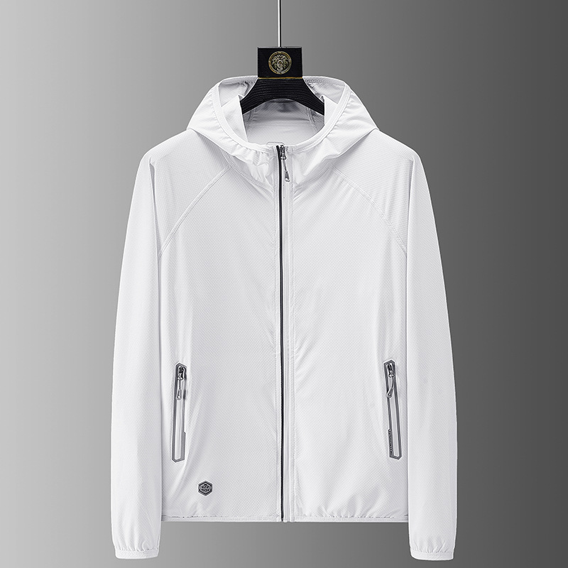 Sun Protection Clothing Men&#039;s Ultra-Thin Breathable Ice Silk Summer Men&#039;s Fishing Sun-Protective Clothing Men&#039;s Skin Windbreaker Women&#039;s Cardigan Coat