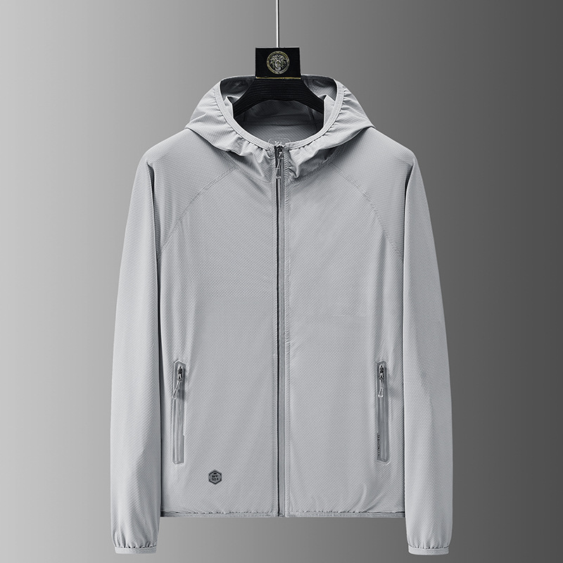 Sun Protection Clothing Men&#039;s Ultra-Thin Breathable Ice Silk Summer Men&#039;s Fishing Sun-Protective Clothing Men&#039;s Skin Windbreaker Women&#039;s Cardigan Coat