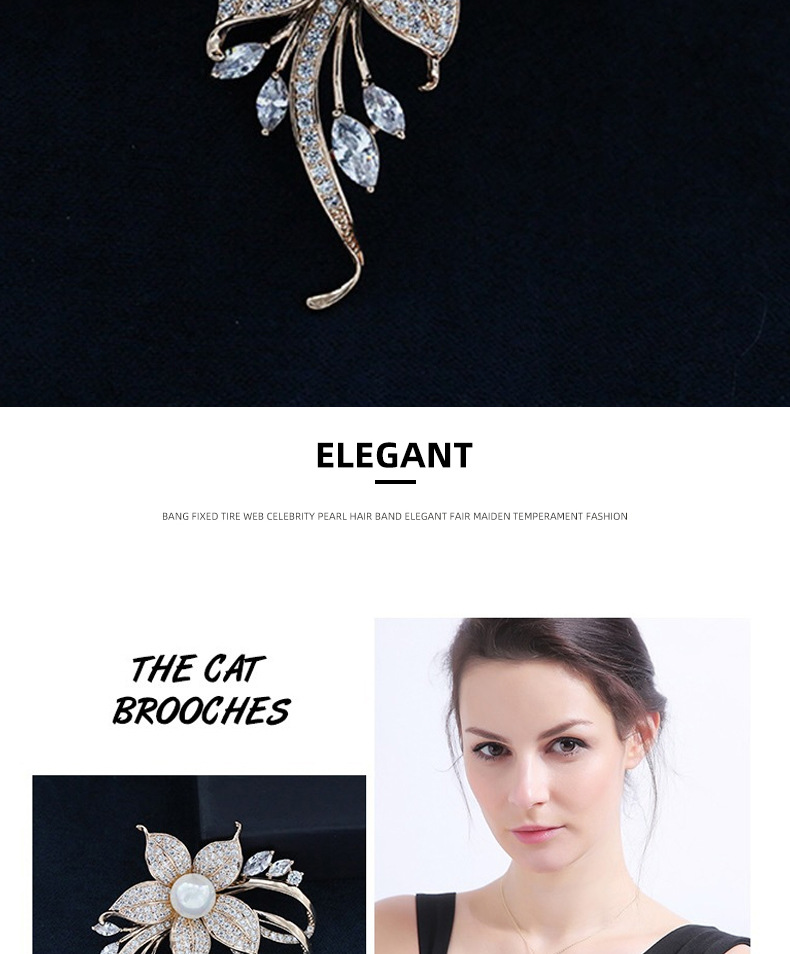 202 Brooch Women's New Fashion Elegant Corsage Pin Sweater Cardigan Buckle Clothes Creative Brooch Wholesale 202 Brooch Women's New Fashion Elegant Corsage Pin Sweater Cardigan Buckle Clothes Creative Brooch Wholesale