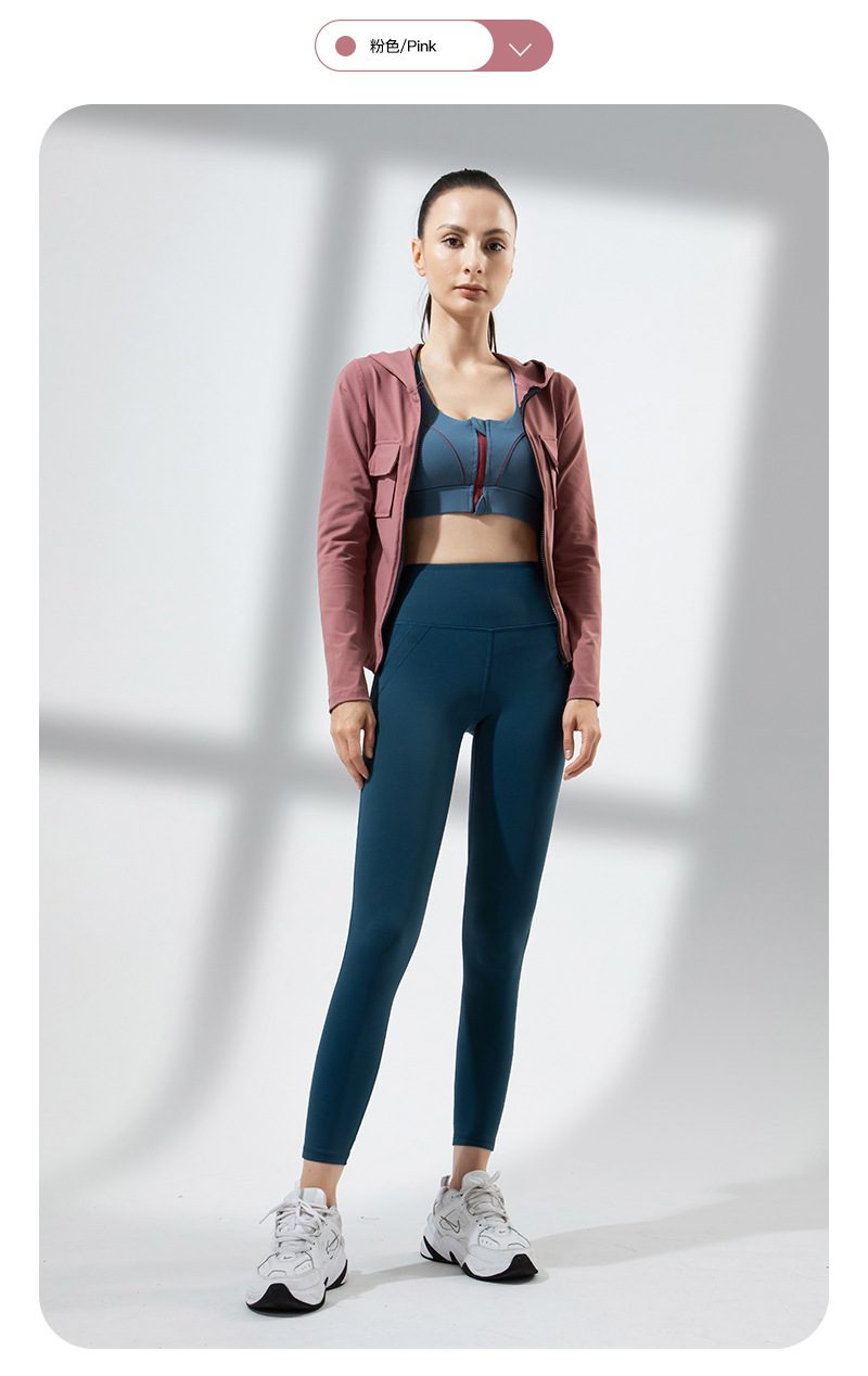 2022 New Autumn and Winter Running Quick-Drying Slim Fit Yoga Workout Top Women's Long Sleeve Hooded Zip Cardigan Workout Clothes 2022 New Autumn and Winter Running Quick-Drying Slim Fit Yoga Workout Top Women's Long Sleeve Hooded Zip Cardigan Workout Clothes