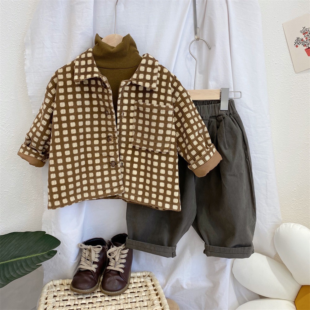 2021 Autumn New Boys&#039; Japanese Style Jacket Coat Girl&#039;s Cardigan Kids&#039; Overcoat