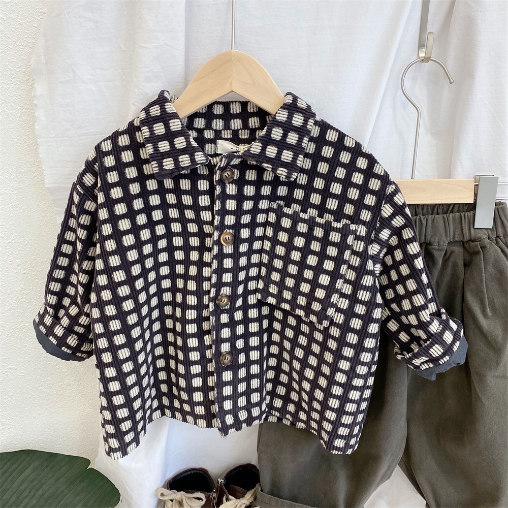 2021 Autumn New Boys' Japanese Style Jacket Coat Girl's Cardigan Kids' Overcoat
