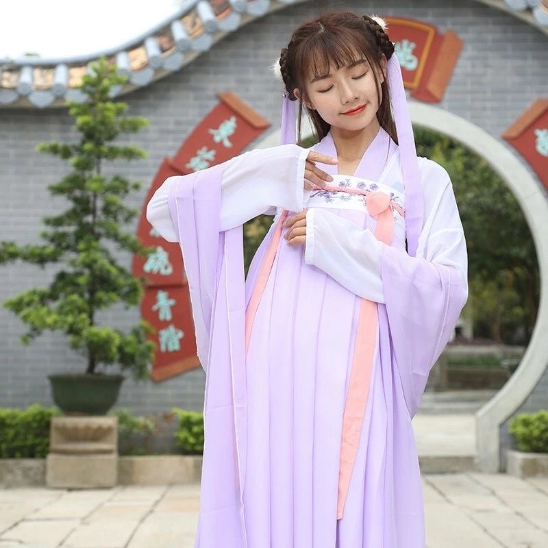 Han Chinese Clothing Women&#039;s Chinese Style Cardigan Chest-High Dress Fairy Flowing Ancient Style Daily Hanfu Super Girl Spring and Autumn