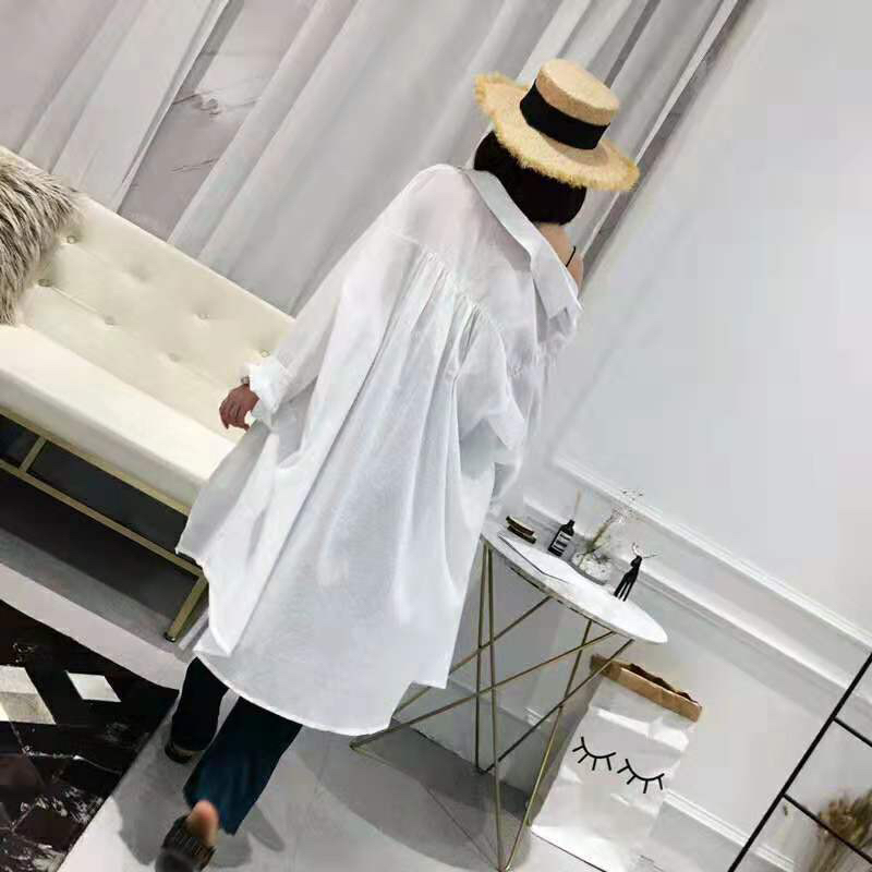 Summer Sunblock Cardigan for women in large size Chiffon holiday air horn sleeve medium long compression air Cardigan thin style Summer Sunblock Cardigan for women in large size Chiffon holiday air horn sleeve medium long compression air Cardigan thin style