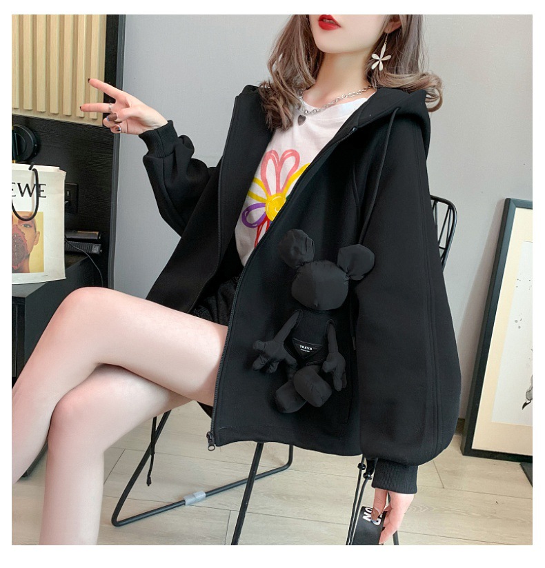 Casual Sweatshirt Women's Spring and Autumn 2021 New Autumn Loose Western Style Youthful-Looking Idle Style Cardigan Top Coat Casual Sweatshirt Women's Spring and Autumn 2021 New Autumn Loose Western Style Youthful-Looking Idle Style Cardigan Top Coat