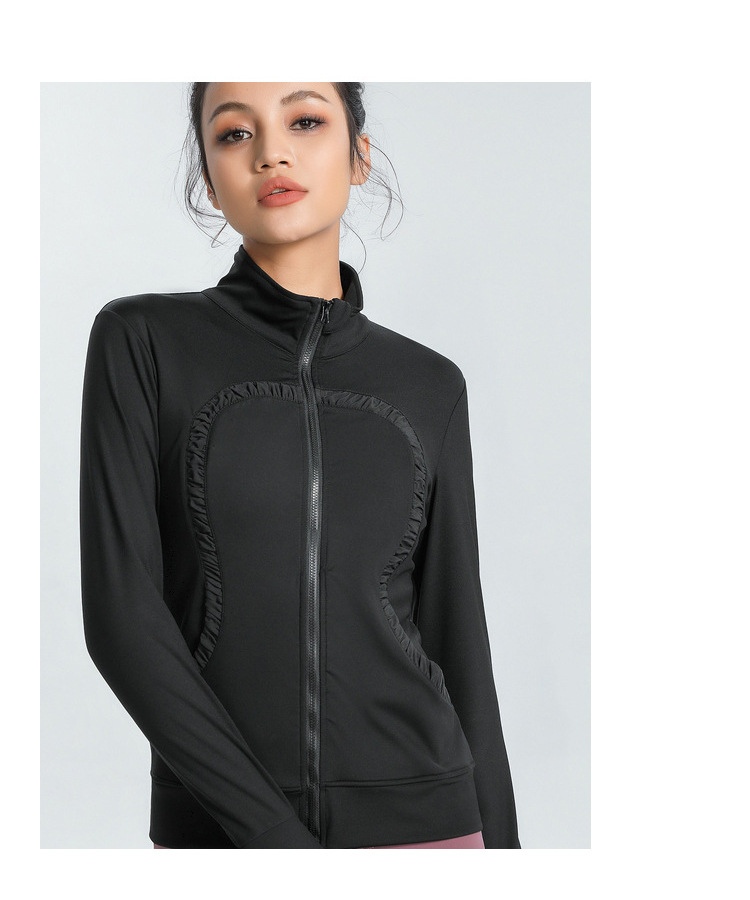 Lulu Cross-Border Same Style Nude Feel Sports Slim-Fitting Coat Stretch Slim-Fit Yoga Wear Fitness Running Women's Stand Collar Cardigan Lulu Cross-Border Same Style Nude Feel Sports Slim-Fitting Coat Stretch Slim-Fit Yoga Wear Fitness Running Women's Stand Collar Cardigan