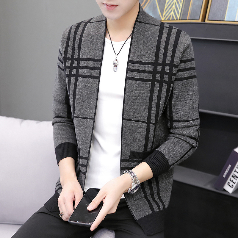 2021 New Spring and Autumn Men&#039;s Sweater Men&#039;s Sweater Casual Sweater Men&#039;s Cardigan Stand Collar Men&#039;s Coat Fashion